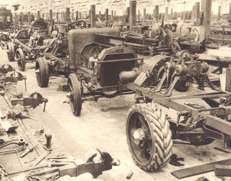 Dennis Fire Engine build shop - 1920